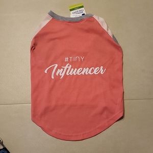 #tinyinfluencer dog shirt